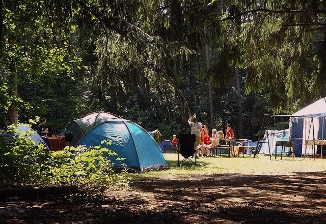 Vacances d'été au camping