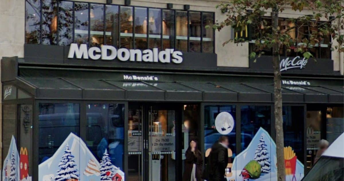 Un restaurant McDonald's à Paris - Source : Google Maps